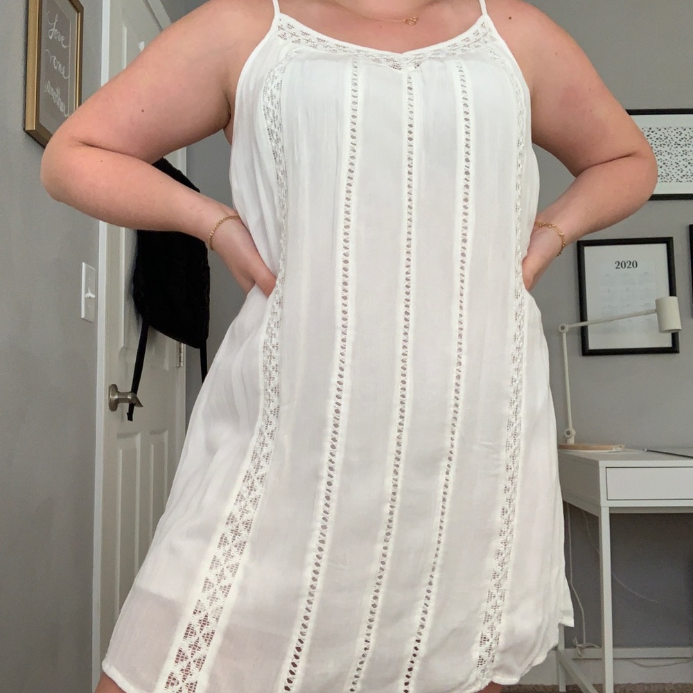 Cream Lace Beach Sundress